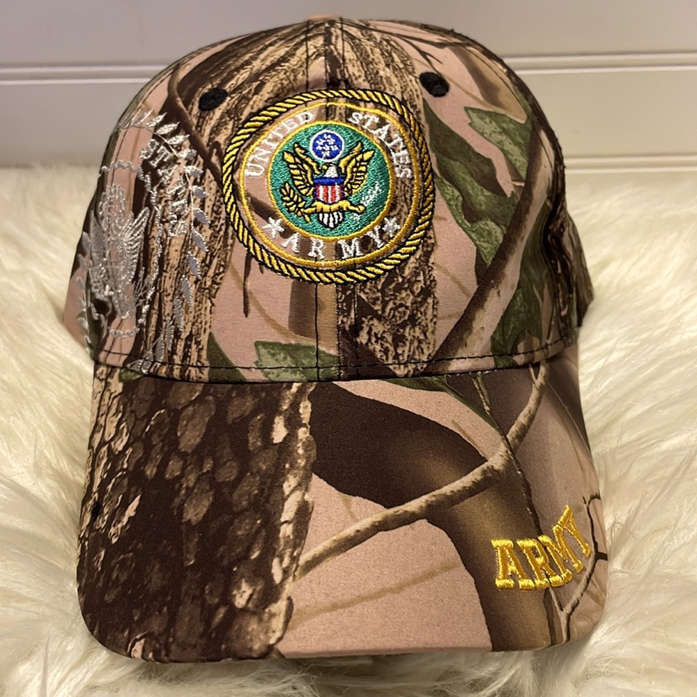 US Army Camoflauge Embroidered Baseball Cap